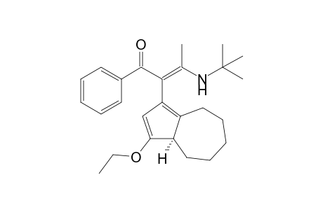 (3aR*)-3-(tert-Butylamino)-2-(3-ethoxy-3a,4,5,6,7,8-hexahydroazulen-1-yl)-1-phenylbut-2-en-1-one
