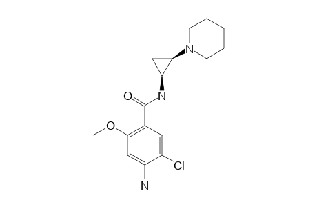 (+/-)-(CIS)-4-AMINO-N-[2-(1-PIPERIDINE)-1-CYCLOPROPYL]-5-CHLORO-2-METHOXY-BENZAMIDE