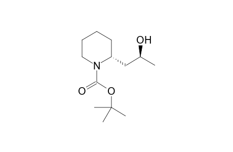 tert-butyl(RS)-2-((SR)-2-hydroxypropyl)piperidine-1-carboxylate