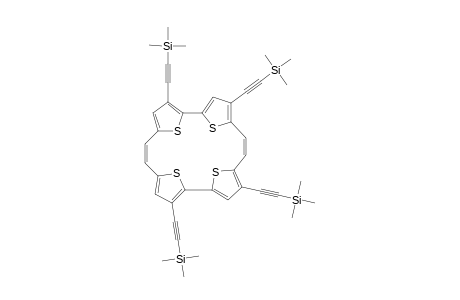 2,7,12,17-tetrakis[(Trimethylsilyl)ethynyl]-1,4 : 5,8 : 15, 18-tetrasulfido[20]annulene