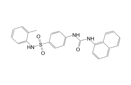 N-(2-methylphenyl)-4-{[(1-naphthylamino)carbonyl]amino}benzenesulfonamide
