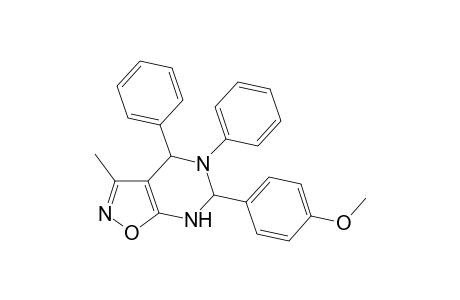 6-(4-Methoxyphenyl)-3-methyl-4,5-diphenyl-4,5,6,7-tetrahydro-isoxazolo[5,4-d]pyrimidine