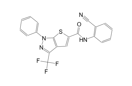 1H-thieno[2,3-c]pyrazole-5-carboxamide, N-(2-cyanophenyl)-1-phenyl-3-(trifluoromethyl)-