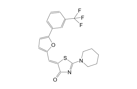 (5Z)-2-(1-piperidinyl)-5-({5-[3-(trifluoromethyl)phenyl]-2-furyl}methylene)-1,3-thiazol-4(5H)-one