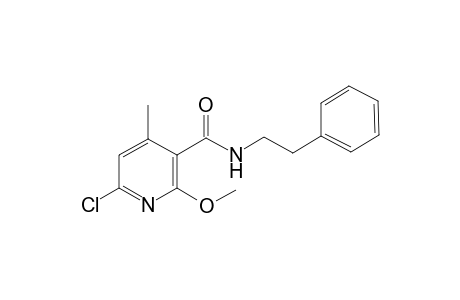 6-Chloro-2-methoxy-4-methyl-N-phenethyl-nicotinamide
