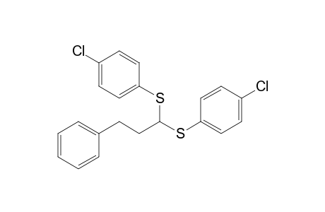 1-Chloranyl-4-[1-(4-chlorophenyl)sulfanyl-3-phenyl-propyl]sulfanyl-benzene