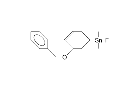(cis-5-Benzyloxy-3-cyclohexenyl)-fluoro-dimethyl-stannane