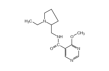 N-[(1-ethyl-2-pyrrolidinyl)methyl]-4-methoxy-5-pyrimidinecarboxamide