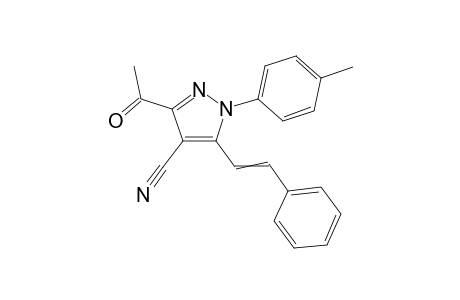 3-Acetyl-5-(.beta.-styryl)-1-(4-tolyl)pyrazole-4-carbonitrile