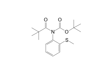 tert-Butyl 2,2-dimethylpropanoyl[2-(methylthio)phenyl]-carbamate