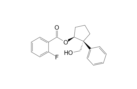 cis-1-Hydroxymethyl-1-phenylcyclopent-2-yl 2'-fluorobenzoate