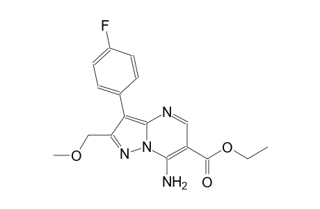pyrazolo[1,5-a]pyrimidine-6-carboxylic acid, 7-amino-3-(4-fluorophenyl)-2-(methoxymethyl)-, ethyl ester