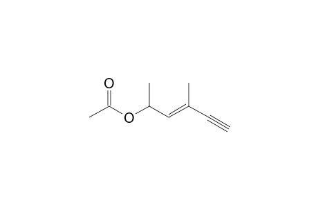 2-Acetoxy-4-methyl-3-hexen-5-yne