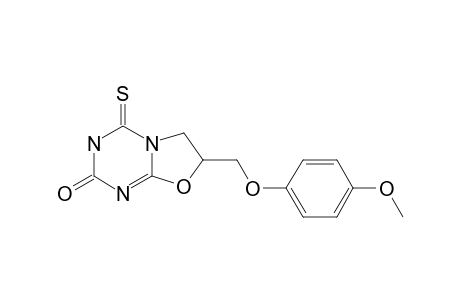 2,3,6,7-TETRAHYDRO-7-[(4-METHOXYPHENOXY)-METHYL]-4H-OXAZOLO-[3.2-A]-1,3,5-TRIAZIN-2-ONE-4-THIONE