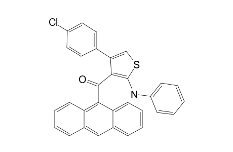 2-ANILINO-3-(9-ANTHRACENOYL)-4-(4-CHLOROPHENYL)-THIOPHENE
