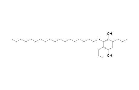 1,4-Benzenediol, 3-(octadecylthio)-2,5-dipropyl-
