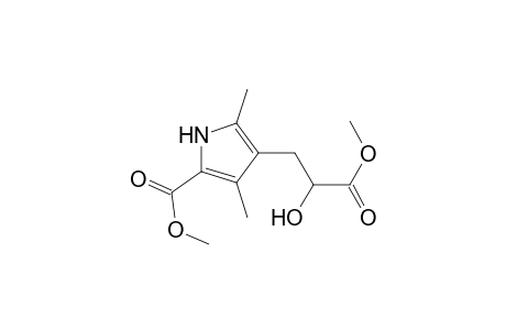 4-(2-hydroxy-3-keto-3-methoxy-propyl)-3,5-dimethyl-1H-pyrrole-2-carboxylic acid methyl ester