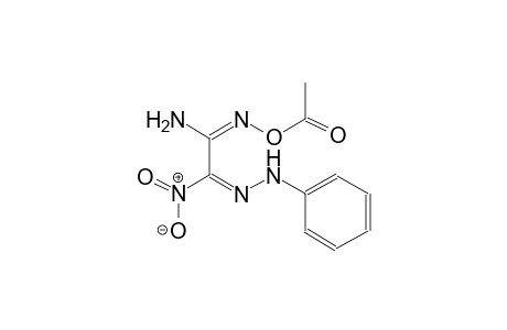 ethanimidamide, N'-(acetyloxy)-2-nitro-2-(phenylhydrazono)-, (1E,2E)-