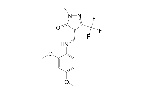4-[(2,4-Dimethoxyanilino)methylene]-1-methyl-3-(trifluoromethyl)-2-pyrazolin-5-one