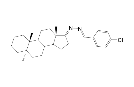 Benzaldehyde, 4-chloro-, (hexadecahydro-5,10,13-trimethyl-17H-cyclopenta[a]phenantren-17-ylidene)hydrazone