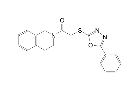 2-{[(5-phenyl-1,3,4-oxadiazol-2-yl)sulfanyl]acetyl}-1,2,3,4-tetrahydroisoquinoline