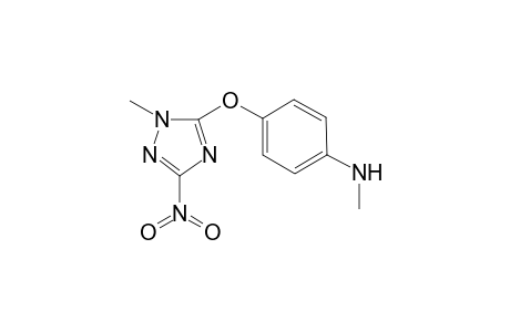 N-Methyl-4-[(1-methyl-3-nitro-1H-1,2,4-triazol-5-yl)oxy]aniline
