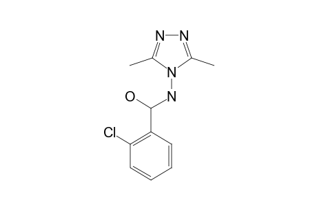 (2-CHLOROPHENYL)-(4H-3,5-DIMETHYL-1,2,4-TRIAZOLE-4-YLAMINO)-METHANOL