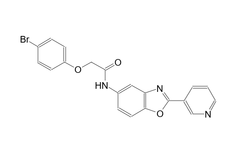 2-(4-bromophenoxy)-N-[2-(3-pyridinyl)-1,3-benzoxazol-5-yl]acetamide