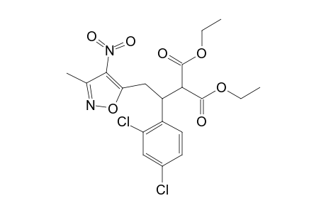 ETHYL-2-CARBETHOXY-3-(2,4-DICHLOROPHENYL)-4-(3-METHYL-4-NITROISOXAZOL-5-YL)-BUTYRATE