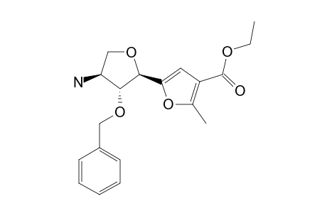 5-(3'-AMINO-2'-O-BENZYL-3'-DEOXY-ALPHA-L-THREOFURANOSYL)-3-ETHOXYCARBONYL-2-METHYLFURAN