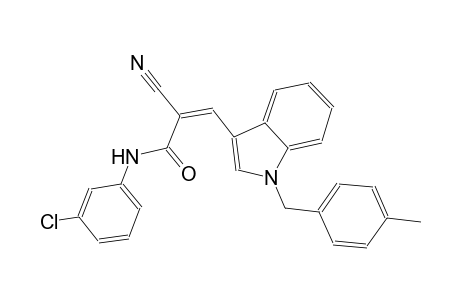 (2Z)-N-(3-chlorophenyl)-2-cyano-3-[1-(4-methylbenzyl)-1H-indol-3-yl]-2-propenamide