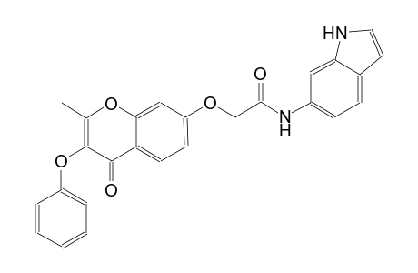 acetamide, N-(1H-indol-6-yl)-2-[(2-methyl-4-oxo-3-phenoxy-4H-1-benzopyran-7-yl)oxy]-
