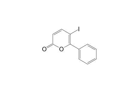 5-iodanyl-6-phenyl-pyran-2-one