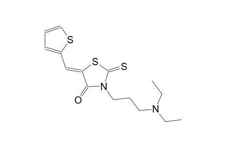 (5Z)-3-[3-(diethylamino)propyl]-5-(2-thienylmethylene)-2-thioxo-1,3-thiazolidin-4-one