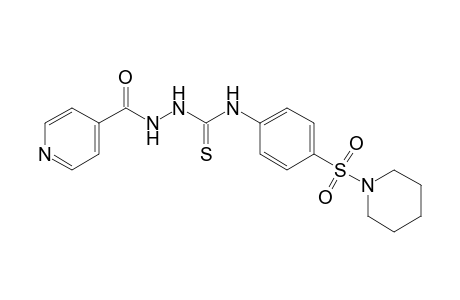 1-isonicotinoyl-4-[p-(piperidinosulfonyl)phenyl]-3-thiosemicarbazide