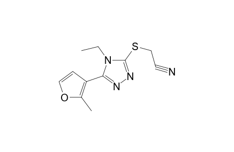 Acetonitrile, 2-[[4-ethyl-5-(2-methyl-3-furanyl)-4H-1,2,4-triazol-3-yl]thio]-