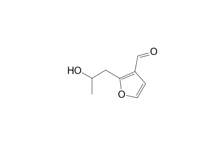 3-Furancarboxaldehyde, 2-(2-hydroxypropyl)-