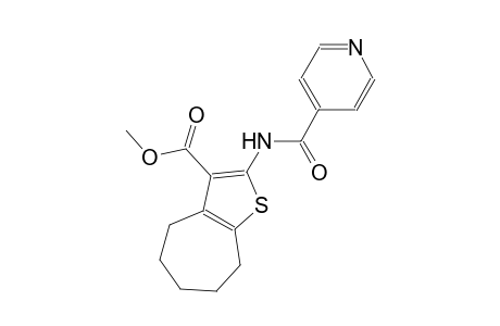 methyl 2-(isonicotinoylamino)-5,6,7,8-tetrahydro-4H-cyclohepta[b]thiophene-3-carboxylate