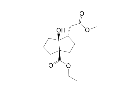 trane-8(ethoxycarbonyl)-2-[(methoxycarbonyl)methyl]-1-hydroxybicyclo[3.3.01.,5]-octane