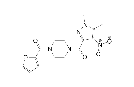 1-[(1,5-dimethyl-4-nitro-1H-pyrazol-3-yl)carbonyl]-4-(2-furoyl)piperazine