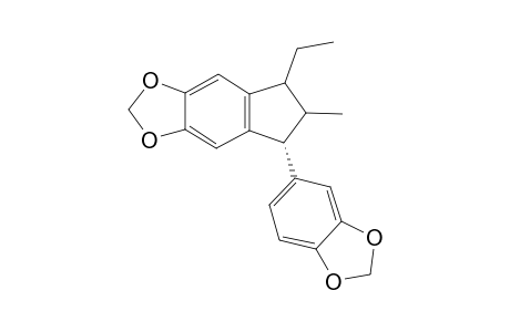 3-Ethyl-2-methyl-1-(3,4-methylenedioxybenzene)-5,6-(methylenedioxy)-2,3-dihydro-1H-indene