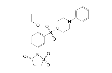 3-isothiazolidinone, 2-[4-ethoxy-3-[(4-phenyl-1-piperazinyl)sulfonyl]phenyl]-, 1,1-dioxide