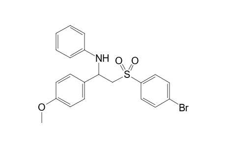 N-(2-((4-Bromophenyl)sulfonyl)-1-(4-methoxyphenyl)ethyl)aniline