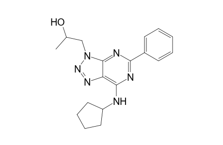 6-Cyclopentylamino-9-(2-hydroxy-3-propyl)-2-phenyl-8-azapurine