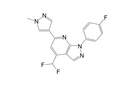 1H-pyrazolo[3,4-b]pyridine, 4-(difluoromethyl)-1-(4-fluorophenyl)-6-(1-methyl-1H-pyrazol-4-yl)-