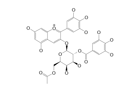 DELPHINIDIN-3-O-(2''-O-GALLOYL-6''-O-ACETYL-BETA-GALACTOPYRANOSIDE)