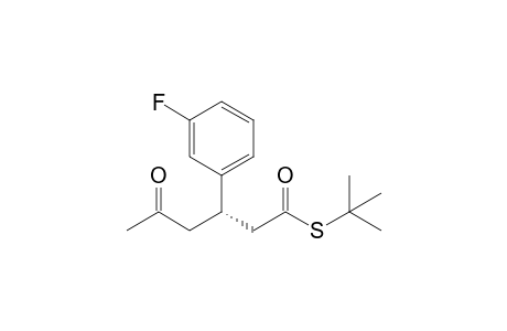 (3S)-3-(3-fluorophenyl)-5-keto-hexanethioic acid S-tert-butyl ester