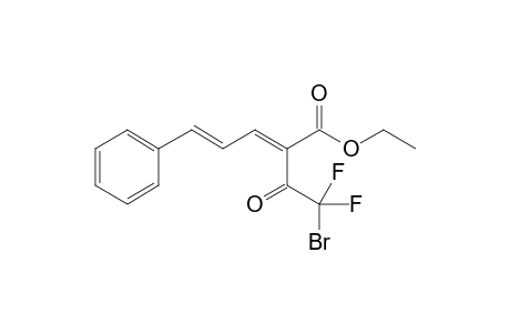 Ethyl (2E/Z,4E)-2-bromodifluoroacetyl-5-phenyl-2,4-pentadienoate