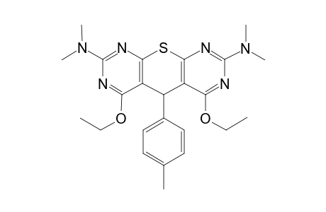 2,8-Bis(dimethylamino)-4,6-diethoxy-5-(p-tolyl)-5H-thiopyrano[2,3-d:6,5-d']dipyrimidine