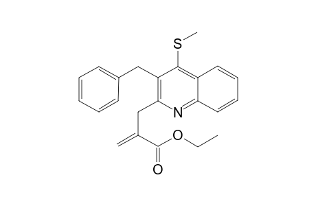 2-(3-benzyl-4-methylsulfanylquinolin-2-ylmethyl)-acrylic acid ethyl ester